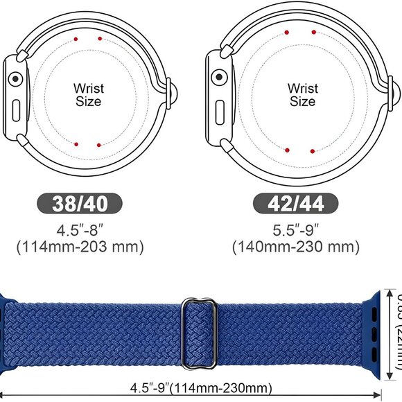 NEW Adjustable Braided Dream Strap Band For Apple Watch - Picture 3 of 3